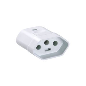Plugue Fêmea 2P+T 20A 250v Branco 57402155 Tramontina