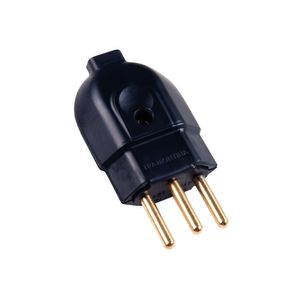Plugue Macho 2P+T 10A 250v Preto 57403103 Tramontina