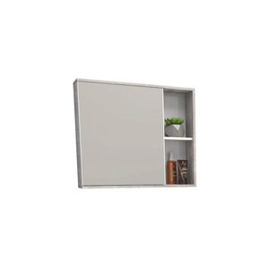 Espelheira 60 cm Caete Branco e Calcare 88554 Cozimax