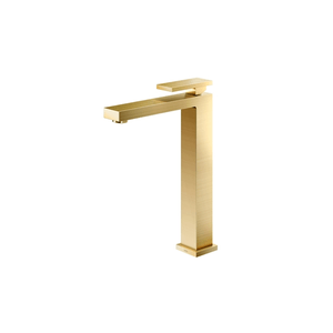 Torneira Bica Alta para Banheiro New Edge Ouro Escovado 00925172 Docol