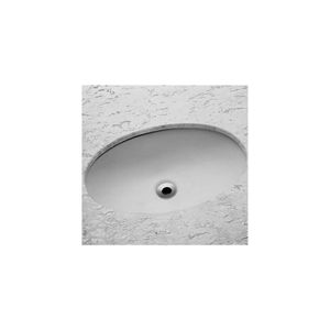 Cuba de Embutir Oval 39 x 30 cm Branco Celite