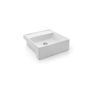 Cuba de Semi-Encaixe Quadrada 41 x 41 cm Com Mesa Branco 00970126 Docol