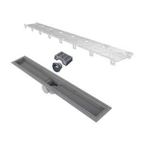 Ralo Linear 70 x 7 cm Tampa Oculta Saída Central - Smart Linear
