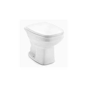 Kit Bacia Convencional e Assento City Branco Celite