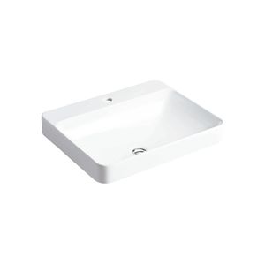Cuba de Apoio Retangular 59 x 46 cm Com Mesa Branco Vox - Kohler