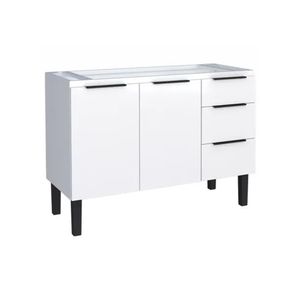 Gabinete de Cozinha em Aço 1,20 Metros Jupiter Branco - Cozimax