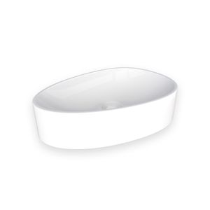 Cuba de Apoio Oval 43 x 27 cm Sem Mesa Branco Petra - Cozimax