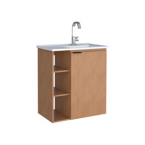 Gabinete de Banheiro 60 cm Hortensia Jequitiba 102079 - Cozimax