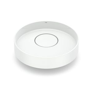 Cuba de Apoio Redonda 40 cm Sem Mesa Branco Design D4 - Celite