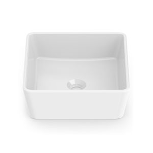 Cuba de Apoio Quadrada 35 x 35 cm Sem Mesa Branco Optica CQ35 - Roca