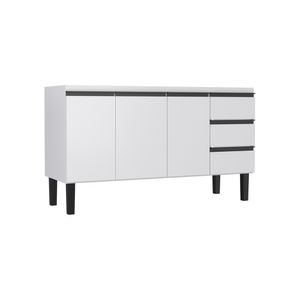 Gabinete de Cozinha em Aço 1,80 Metros Netuno Branco - Cozimax