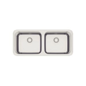Cuba Inox Dupla 89x39x19cm de Embutir Dora Duo com Acabamento Acetinado 94031112 Tramontina