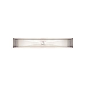 Canal Organizador 105 cm em Aço Inox de Sobrepor com Acabamento Scotch Brite 94534003 Tramontina