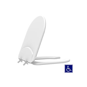 Assento Sanitário Vogue Plus Conforto Acessibilidade Com Abertura Frontal Branco - Tupan