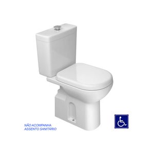 Bacia com Caixa Acoplada Acessibilidade Vogue Plus Conforto Branco - Deca