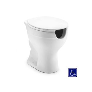Bacia Convencional Acessibilidade com Abertura Frontal Acesso Plus Branco Celite