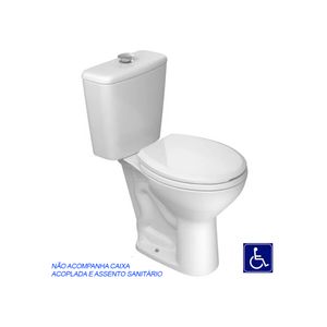 Bacia para Caixa Acoplada Acessibilidade Izy Conforto Branco P.115.17 Deca