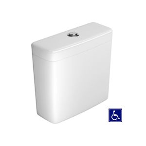Caixa Acoplada Acessibilidade Vogue Plus Conforto Branco com Duplo Acionamento 3 e 6 Litros CDC.01F.17 Deca