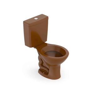 Bacia com Caixa Acoplada Saveiro Ocre - Celite