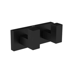 Cabide Duplo Quadratta Black Matte 2062.BL83.MT Deca