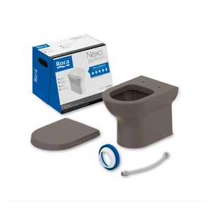 Kit Bacia Convencional e Assento Nexo Café Roca