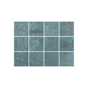 Revestimento Pastilha 10 x 10 cm  Acetinado Oxy Blue Mesch Telado Eliane