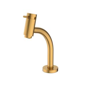 Torneira Bica Baixa para Banheiro Basic Gold Matte - Celite
