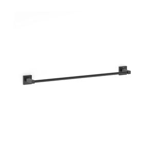 Porta Toalha Toalheiro Barra 57cm Elite Preto Matte Celite
