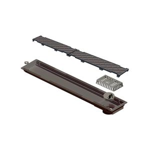 Ralo Linear 50 x 7 cm Tampa Oculta Saída Lateral - Novii