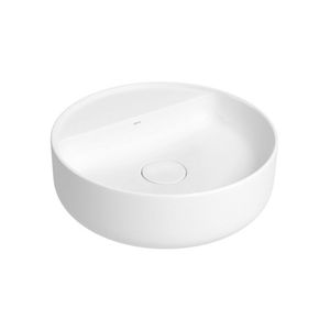 Cuba de Apoio Redonda 40 cm Com Mesa Branco Slim  - L.1240.M.17 Deca