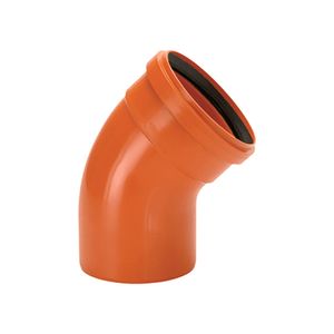 Curva Coletor Ocre 45º x 150mm Curta Ponta Bolsa Sem Anel - Amanco