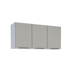 Armário Aéreo em Aço 1,15 Metros Jupiter Cinza - Cozimax