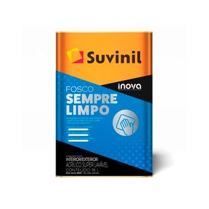 Tinta Branco Neve 18 Litros Suvinil Fosco Sempre Limpo