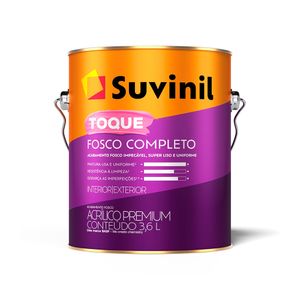 Tinta Branco Neve 3,6 Litros Suvinil Toque Fosco Completo