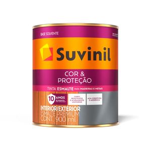 Esmalte Preto Brilhante 900 ml Suvinil Cor & Proteção