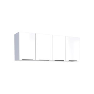 Armário Aéreo em Aço 1,44 Metros Jupiter Branco - Cozimax