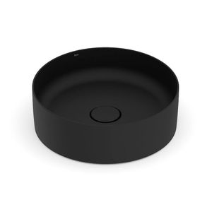 Cuba de Apoio Redonda 39 cm Sem Mesa Black Matte Terra T2 - Roca