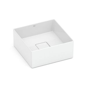 Cuba de Apoio Quadrada 30 x 30 cm Sem Mesa Branco Terra T3 - Roca
