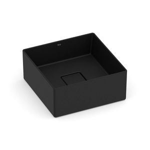 Cuba de Apoio Quadrada 30 x 30 cm Sem Mesa Black Matte Terra T3 - Roca