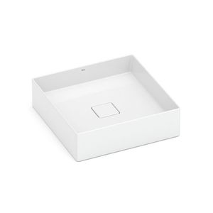 Cuba de Apoio Quadrada 40 x 40 cm Sem Mesa Branco Terra T5 - Roca
