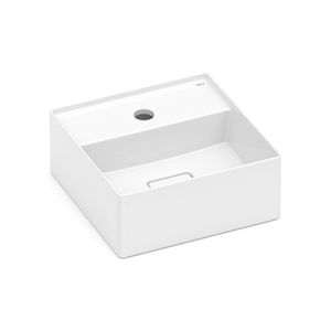 Cuba de Apoio Quadrada 30 x 30 cm Com Mesa Branco Terra T7 - Roca